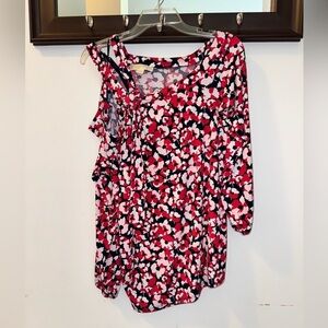 Michael Kors Women's Cold Shoulder Blouse Size Large